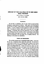 BULLETIN <em>OF</em> THE GEOLOGICAL SURVEY <em>OF</em> CHINA NUMBER 13