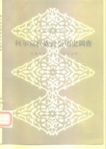 柯尔克孜族社会历史调查
