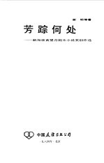芳踪何处  <em>新加</em>坡黄望青剧本小说奖创作选
