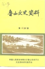 <em>鲁山</em>文史资料  第14辑