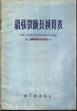 纸张裂断长换算表