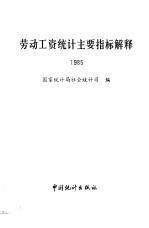 劳动工资<em>统计</em>主要指档解释  1985