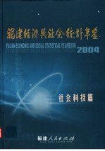 <em>福建</em>经济与社会<em>统计</em>年鉴  2004  社会科技篇