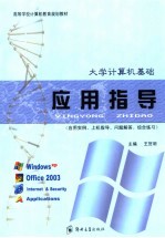 大学计算机基础应用指导  应用实例、上机指导、问题解答、综合练习