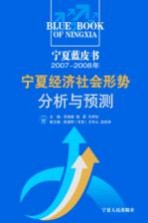 宁夏经济社会形势分析与预测  2007-2008年