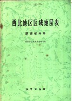 西北地区区域地层表