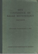 20TH C<em>ON</em>FERENCE <em>ON</em> RADAR METEOROLOGY