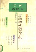 自选速成钢笔字帖 C种 洒脱体
