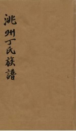 洮州<em>丁</em>氏族谱