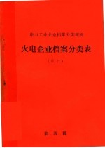 电力工业企业档案<em>分类</em>规则  火电企业档案<em>分类</em>表  试行