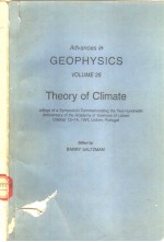 Advances <em>in</em> GEOPHYSICS <em>volume</em> <em>2</em>5 <em>Theory</em> of Climate