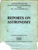 REPORTS <em>ON</em> ASTR<em>ON</em>OMY