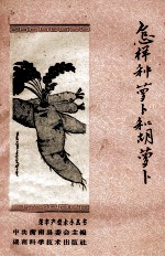 怎样种<em>萝卜</em>和胡<em>萝卜</em>