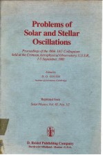 <em>Problems</em> <em>of</em> Solar and Stellar Oscillations