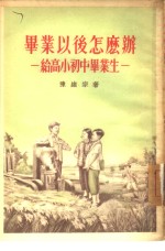 毕业以后怎么办  给高小初中毕业生