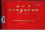 南宁市国民经济统计资料  1963-1977年
