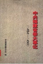 中共<em>福建</em>省委大事记  1949-1956