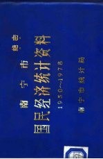 南宁市国民经济<em>统计</em>资料提要  1950-1978年