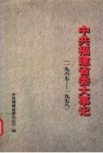 中共<em>福建</em>省委大事记  1967-1978