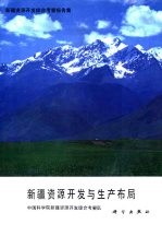 新疆资源开发<em>综合</em><em>考察</em>报告集  新疆资源开发与生产布局