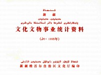 新疆文化<em>文物</em>产业统计资料  <em>1</em>995<em>年</em>