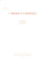 <em>广西</em>田林县天主教调查报告