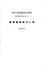 药事组织教学大纲  1963