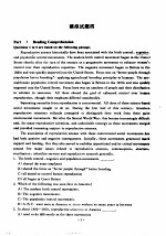 <em>大学</em>英语六级实考题热身与模拟题训练-阅读·简答·完形填空  模拟试题四