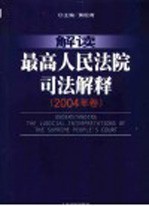 解读最高人民法院司法解释  2004年卷