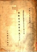 中央人民政府铁道部  铁路贷运运价杂费规程  第<em>3</em>编  上  贷物运价杂费率表  北南方