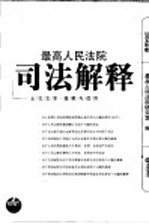 最高人民法院司法解释  正式文本·理解与适用  2004年卷