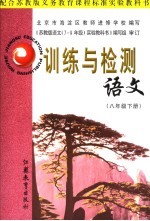 配合苏教版义务教育课程标准实验教科书  训练与检测  语文  八年级  下  第3版