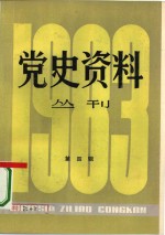 党史资料丛刊  1983年  第4辑  总第17辑