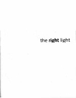<em>THE</em> RIGHT LIGHT