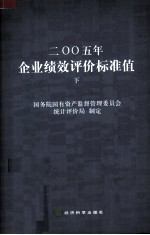 二〇〇五年企业绩效评价标准值  下