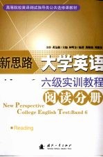 新思路大学英语六级实训教程  阅读分册