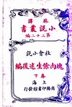 社会小说  块肉馀生述前编  第22编  下