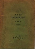 群声数字表  英文常用