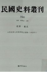 民国史料丛刊  350  经济·概况