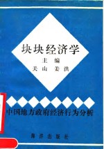 块块经济学  中国地方政府经济行为分析