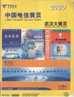 中国电信黄页  2003  武汉大黄页