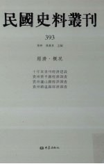 民国史料丛刊  393  经济·概况