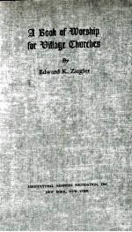 A Boo<em>k </em>of Morship for Uillage Churches