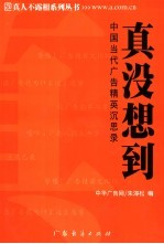 真没想到  中国当代广告精英沉思录