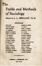 The Fie<em>ld</em>s and Methods of Socio<em>lo</em>gy