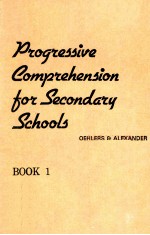 PROGRESSIVE COMPREHENSION <em>FOR</em> SECONDARY <em>SCHOOLS</em> BOOK 1