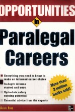 OPPORTUNITIES <em>IN</em> PARALEGAL CAREERS REVISED EDITION