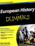 EUROPEAN HISTORY FOR DUMMIES  <em>2ND</em> <em>EDITION</em>