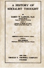 <em>A</em> HISTO<em>R</em>Y OF SOCI<em>A</em>LIST THOUGHT