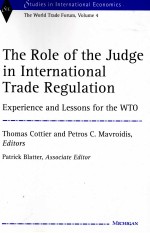THE <em>R</em>OLE OF THE JUDGE IN INTE<em>R</em>NATIONAL T<em>R</em>ADE <em>R</em>EGULATION